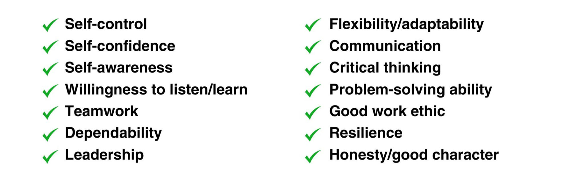 A green and white list of words with some writing.